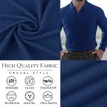 Lempue Mens V Neck t Shirts Slim Fit Muscle Polo Shirts for Men Short Sleeve Dry Fit Golf Shirts Casual Stylish Cloths - Image 9